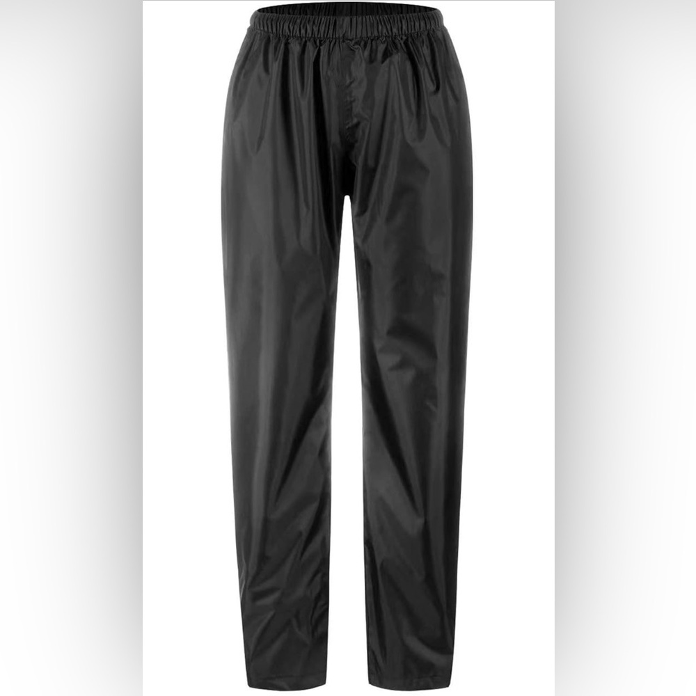 Black Waterproof Rain Pants M